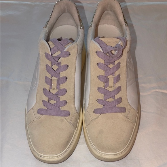 Veronica Beard Beige and Gold Athletic Shoes - Picture 6 of 9